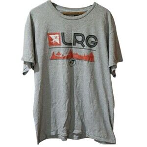 LRG Gray Graphic Outdoor Woods Tree Logo Tee Large Lifted Research Group Street